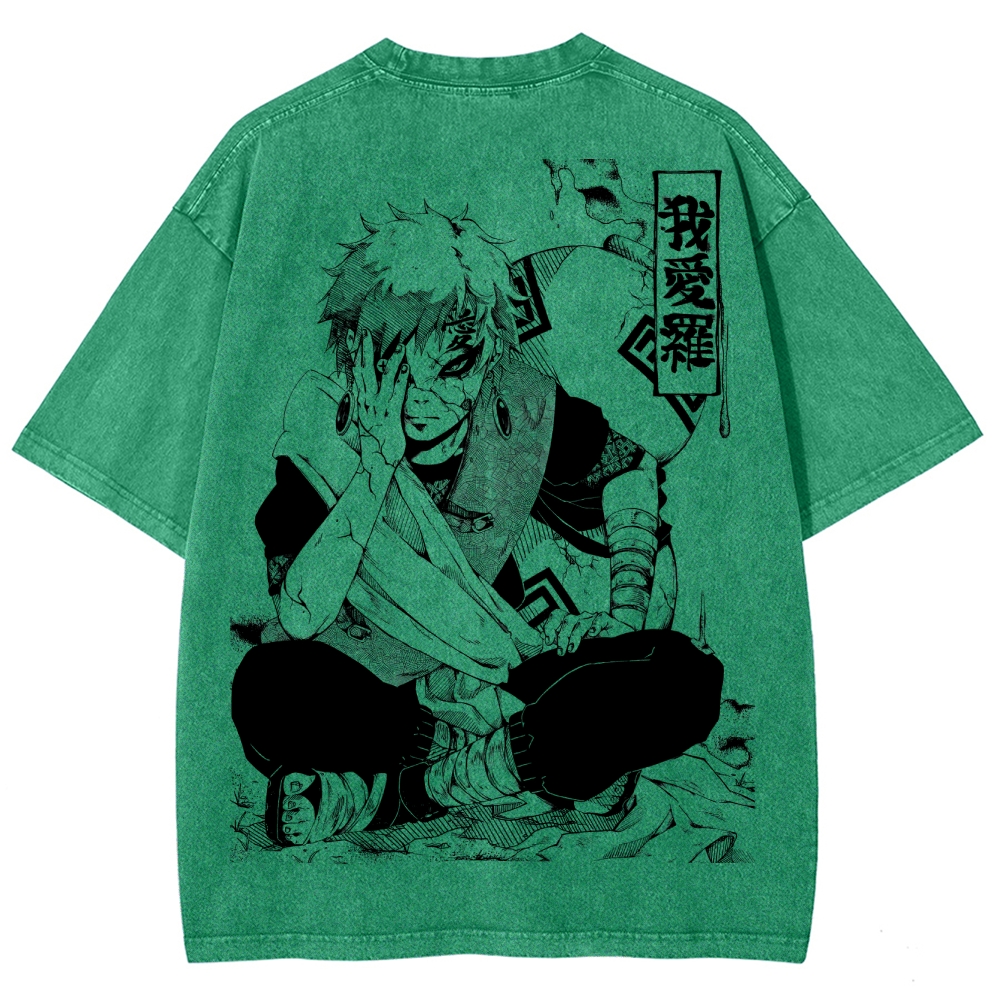 Naruto Unisex Fit Washed T-Shirt 2504014317