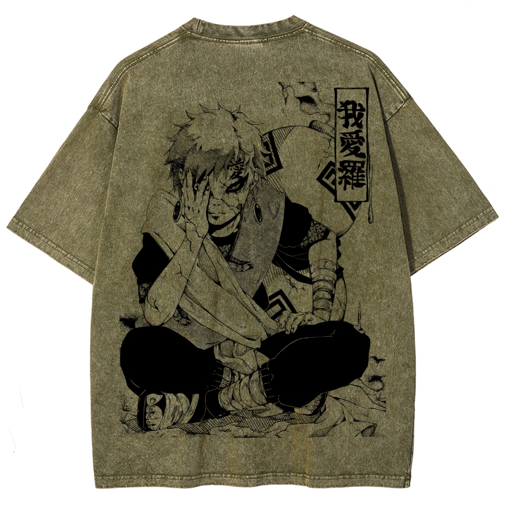 Naruto Unisex Fit Washed T-Shirt 2504014317