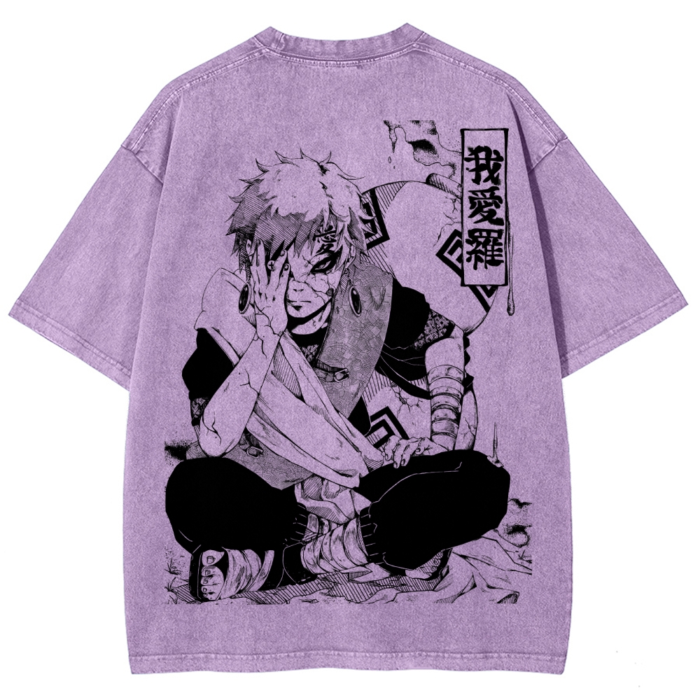 Naruto Unisex Fit Washed T-Shirt 2504014317