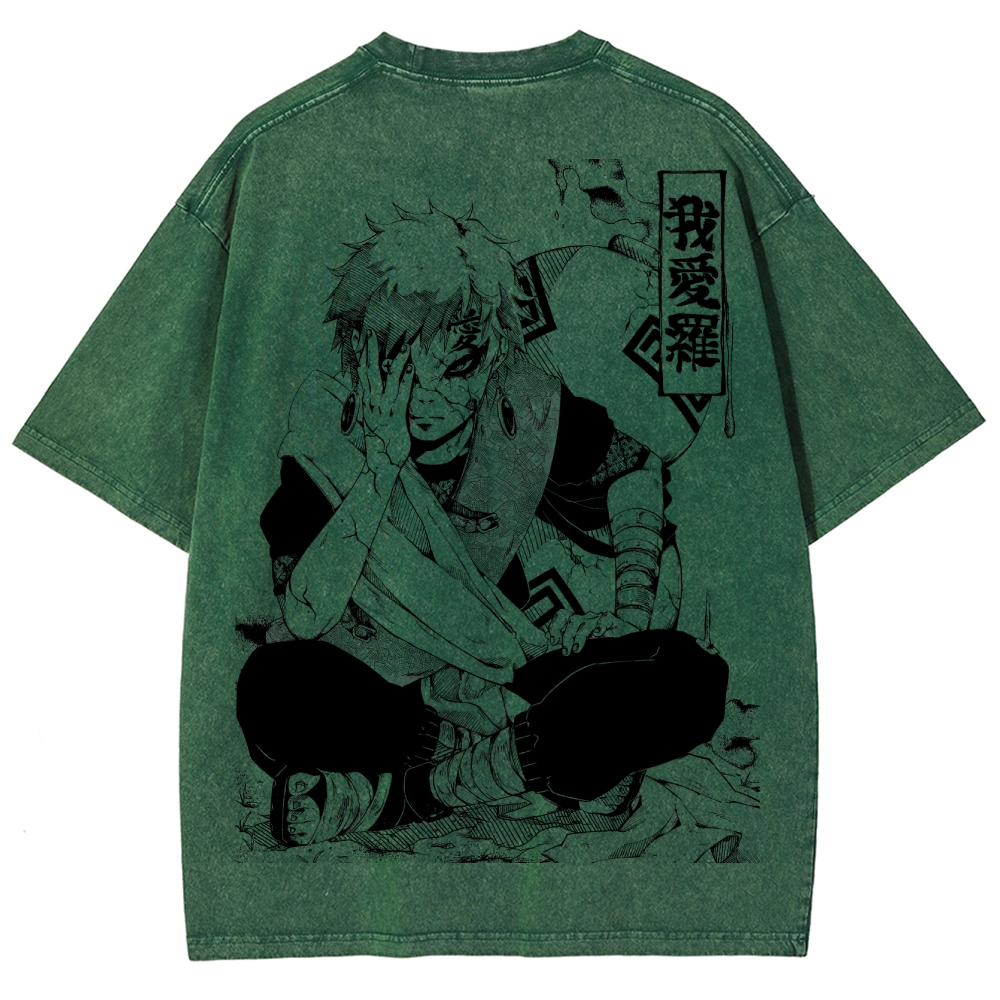 Naruto Unisex Fit Washed T-Shirt 2504014317