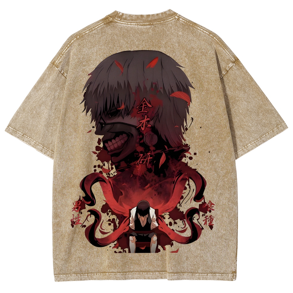 Tokyo Ghoul Unisex Fit Washed T-Shirt 2505002568