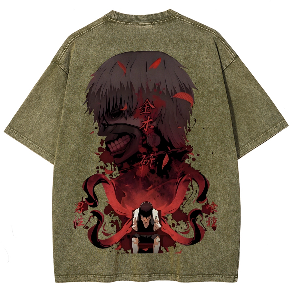 Tokyo Ghoul Unisex Fit Washed T-Shirt 2505002568