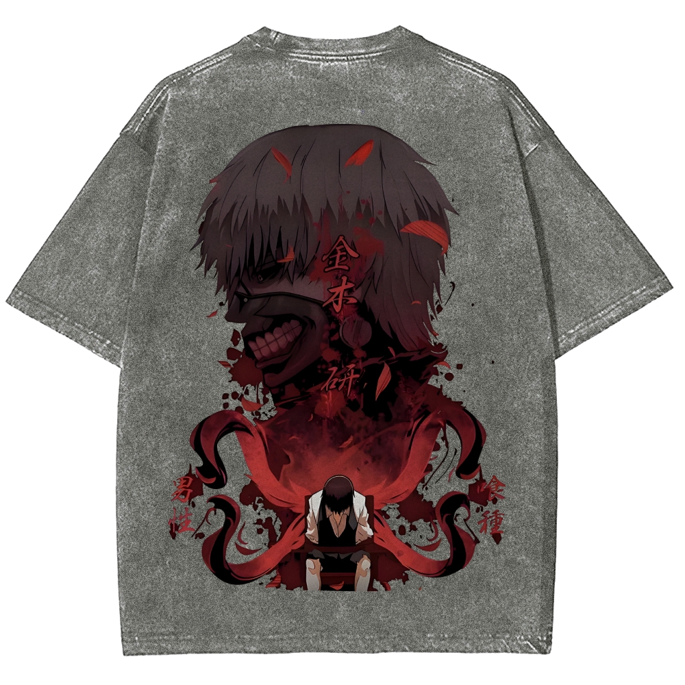Tokyo Ghoul Unisex Fit Washed T-Shirt 2505002568