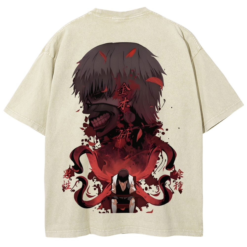 Tokyo Ghoul Unisex Fit Washed T-Shirt 2505002568