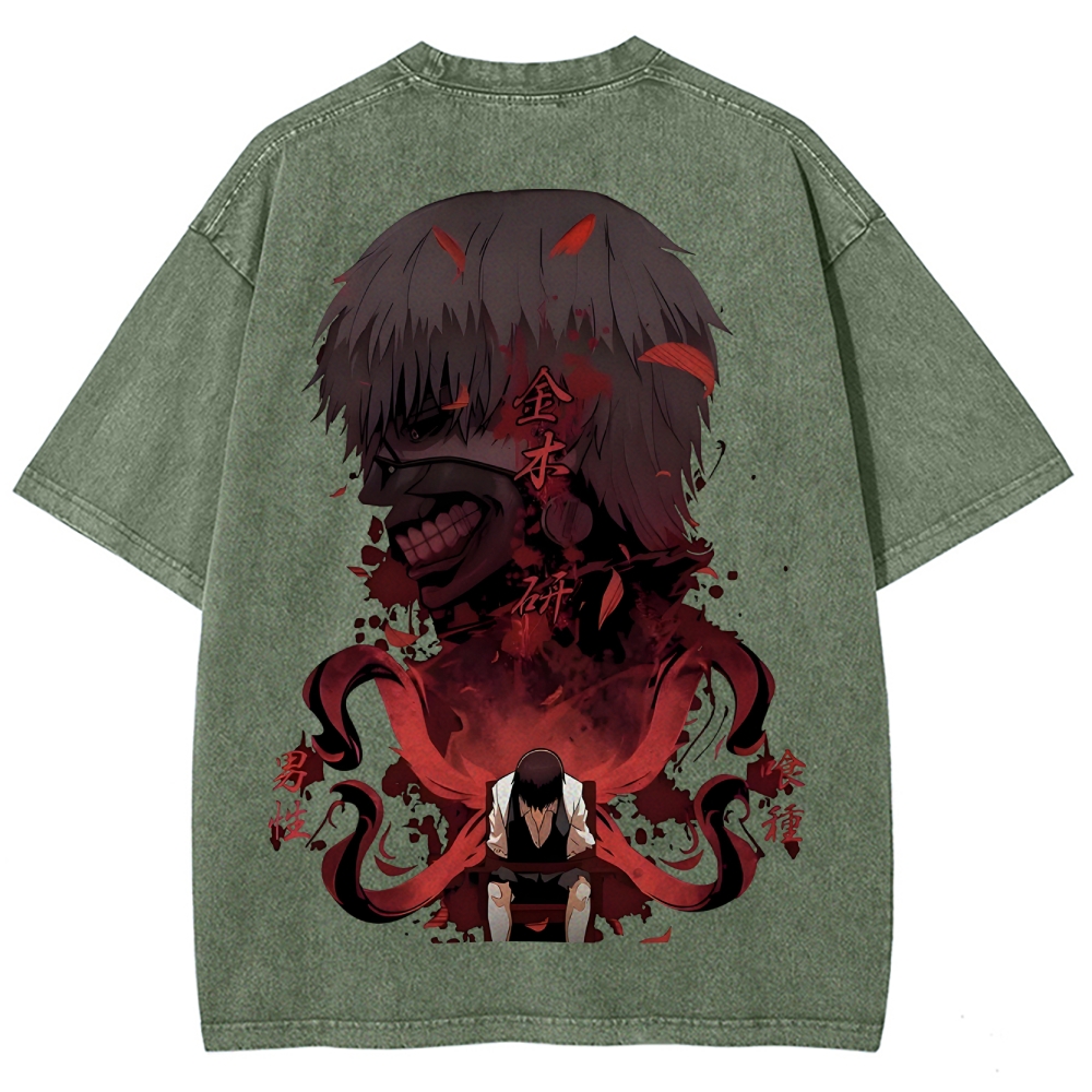 Tokyo Ghoul Unisex Fit Washed T-Shirt 2505002568
