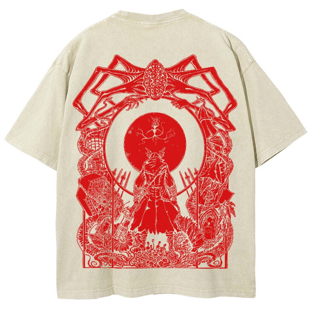 Blood borne Unisex Fit Washed T-Shirt 2505003187