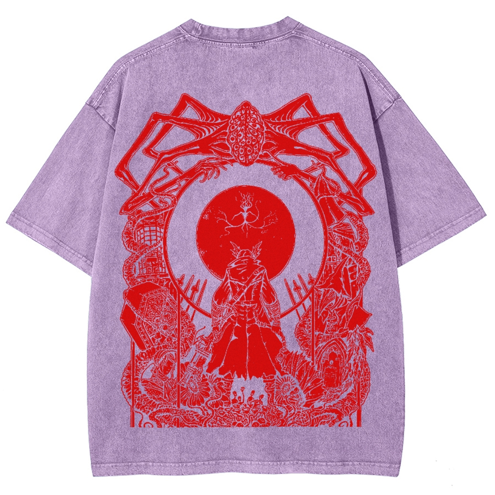 Blood borne Unisex Fit Washed T-Shirt 2505003187