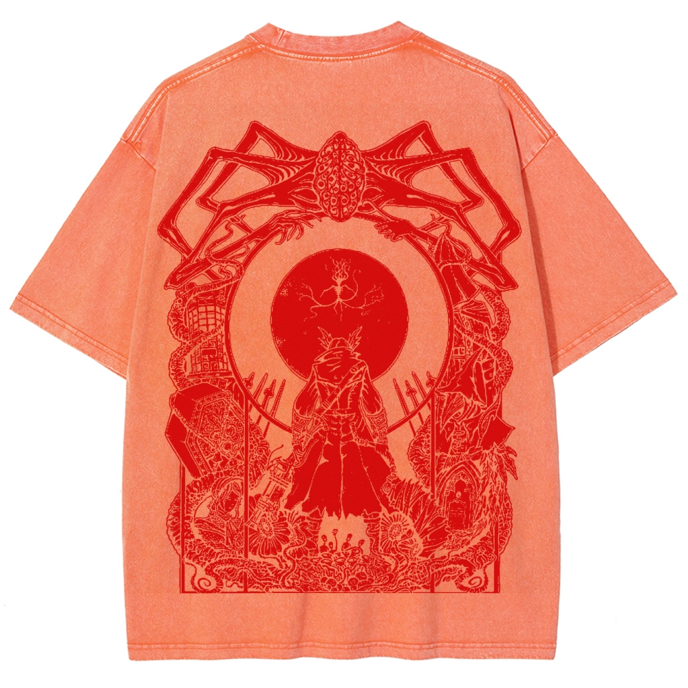 Blood borne Unisex Fit Washed T-Shirt 2505003187