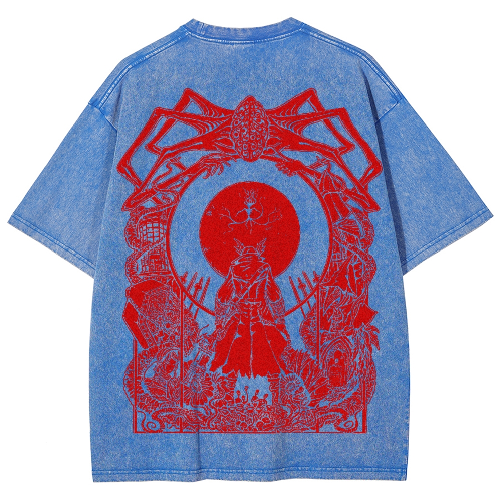 Blood borne Unisex Fit Washed T-Shirt 2505003187