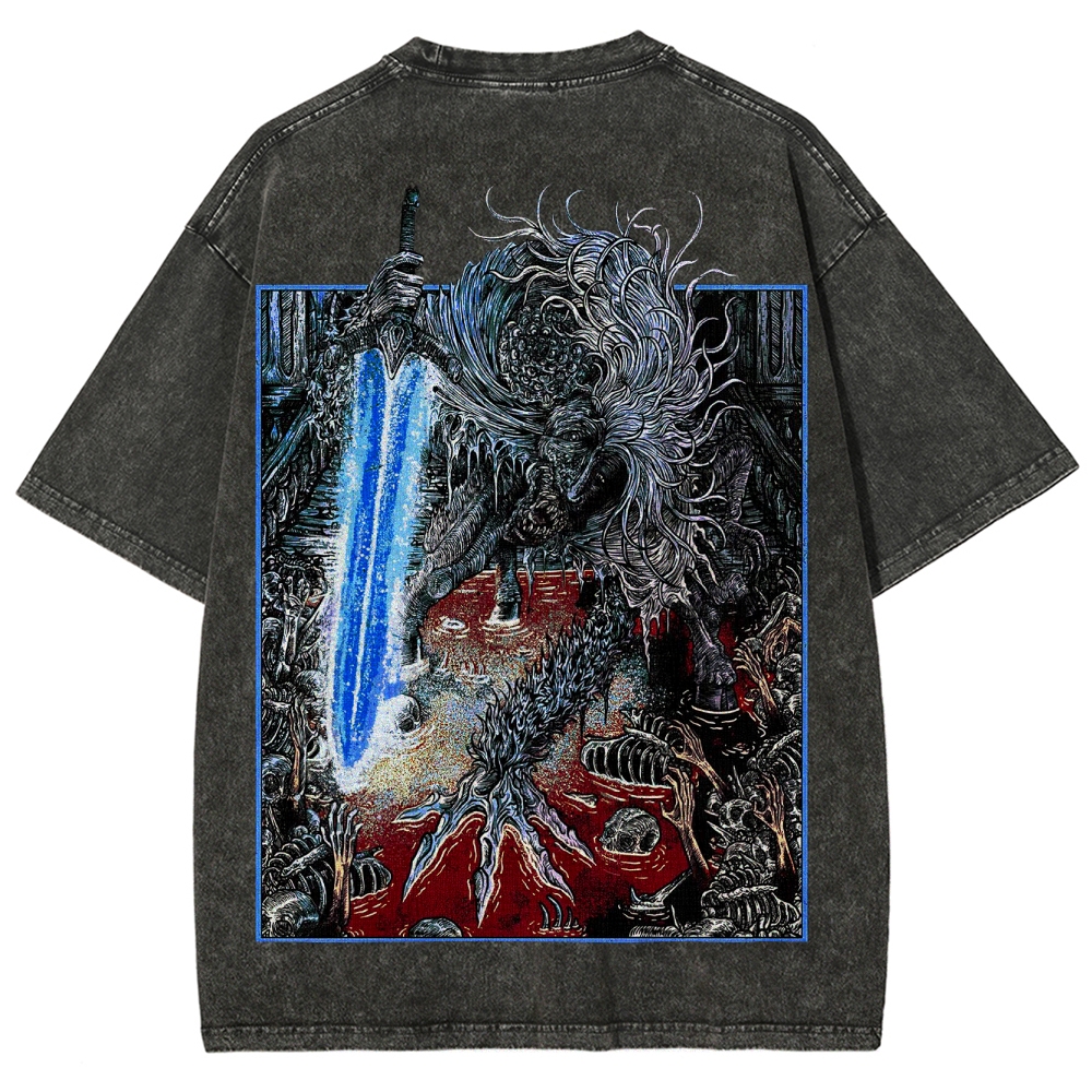 Blood borne Unisex Fit Washed T-Shirt 2505003190