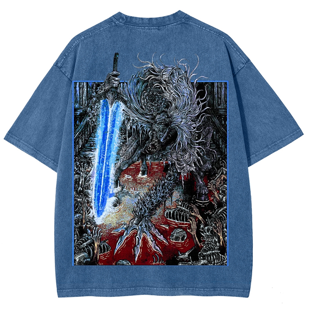 Blood borne Unisex Fit Washed T-Shirt 2505003190