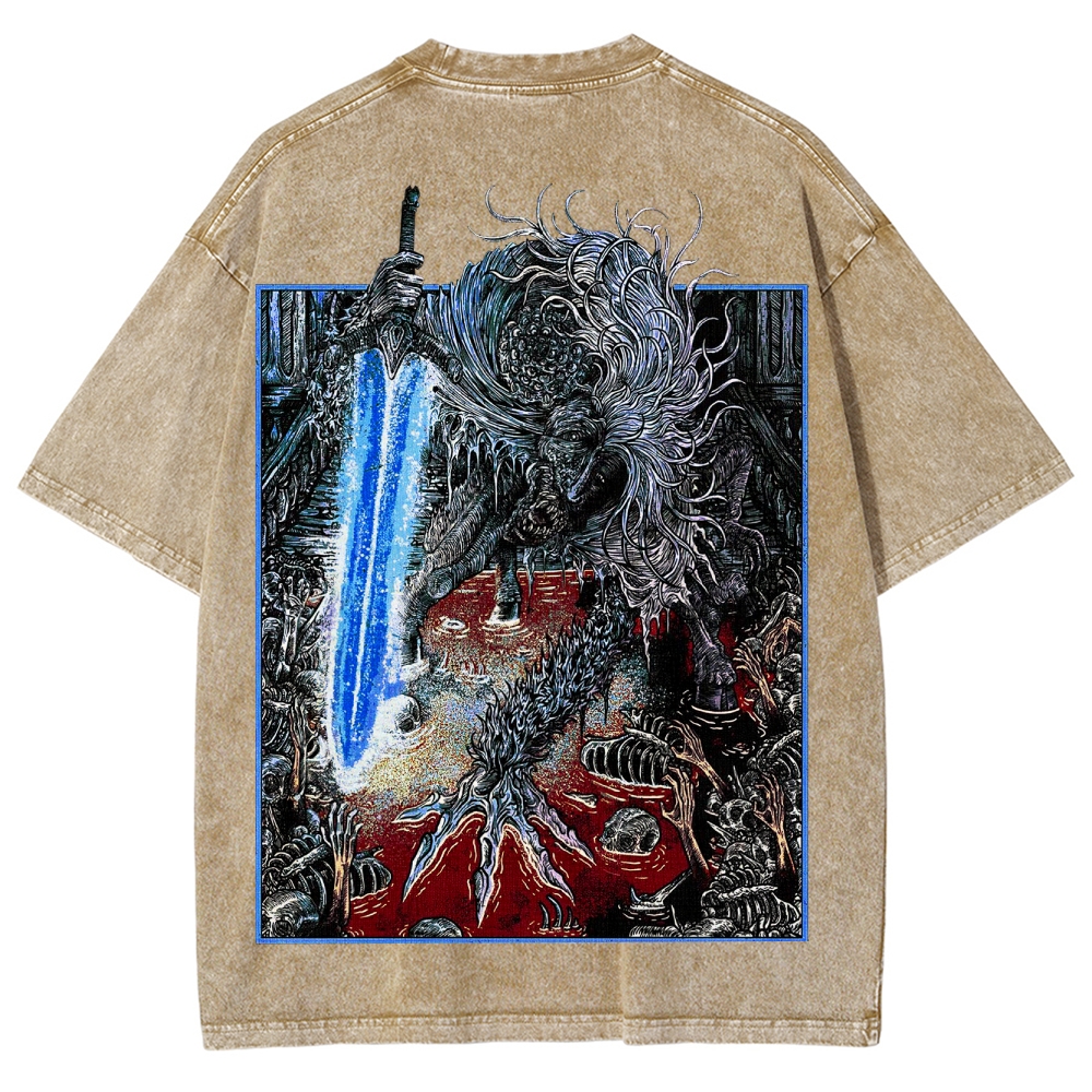 Blood borne Unisex Fit Washed T-Shirt 2505003190