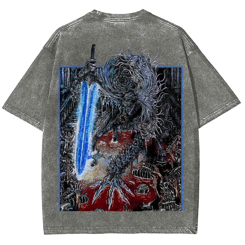 Blood borne Unisex Fit Washed T-Shirt 2505003190