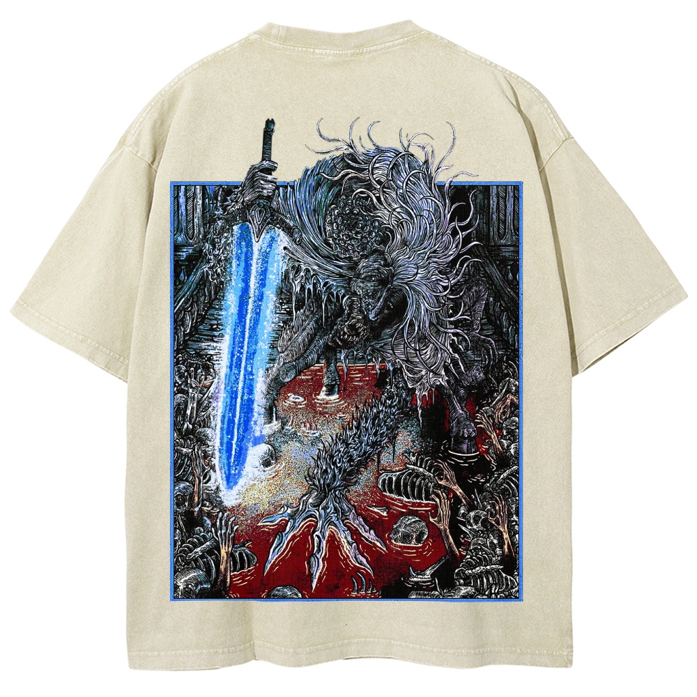 Blood borne Unisex Fit Washed T-Shirt 2505003190