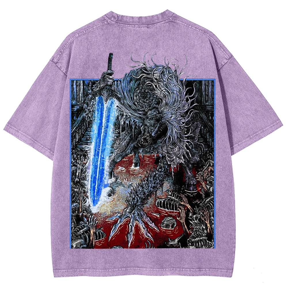 Blood borne Unisex Fit Washed T-Shirt 2505003190