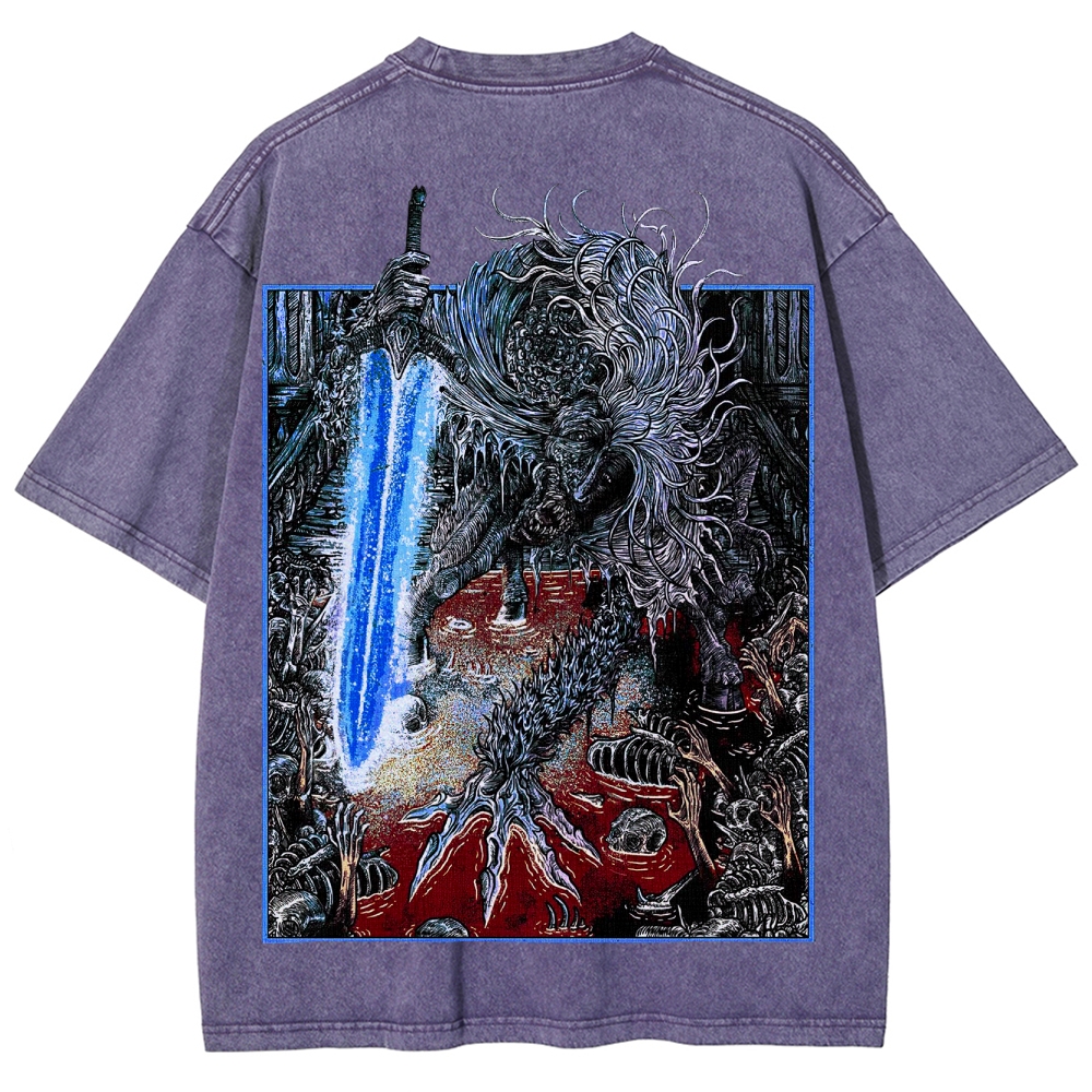 Blood borne Unisex Fit Washed T-Shirt 2505003190