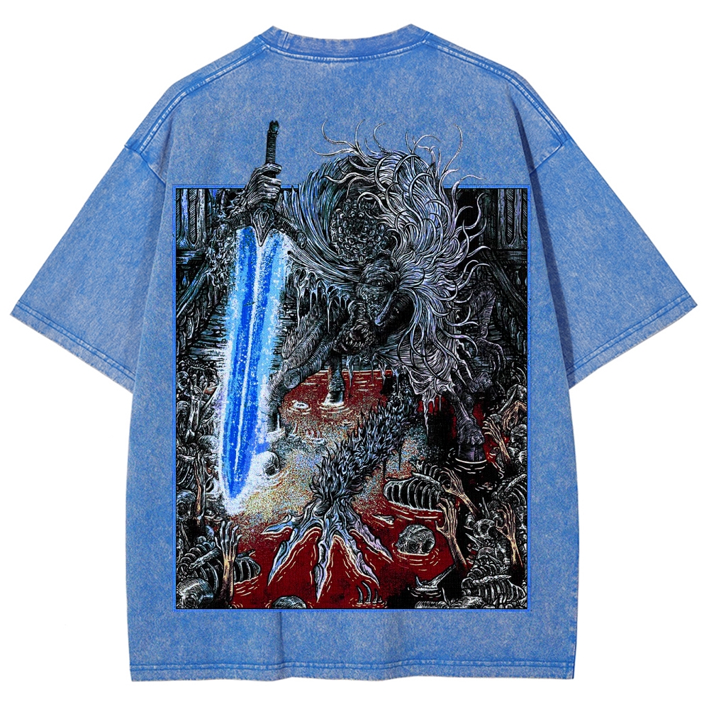 Blood borne Unisex Fit Washed T-Shirt 2505003190