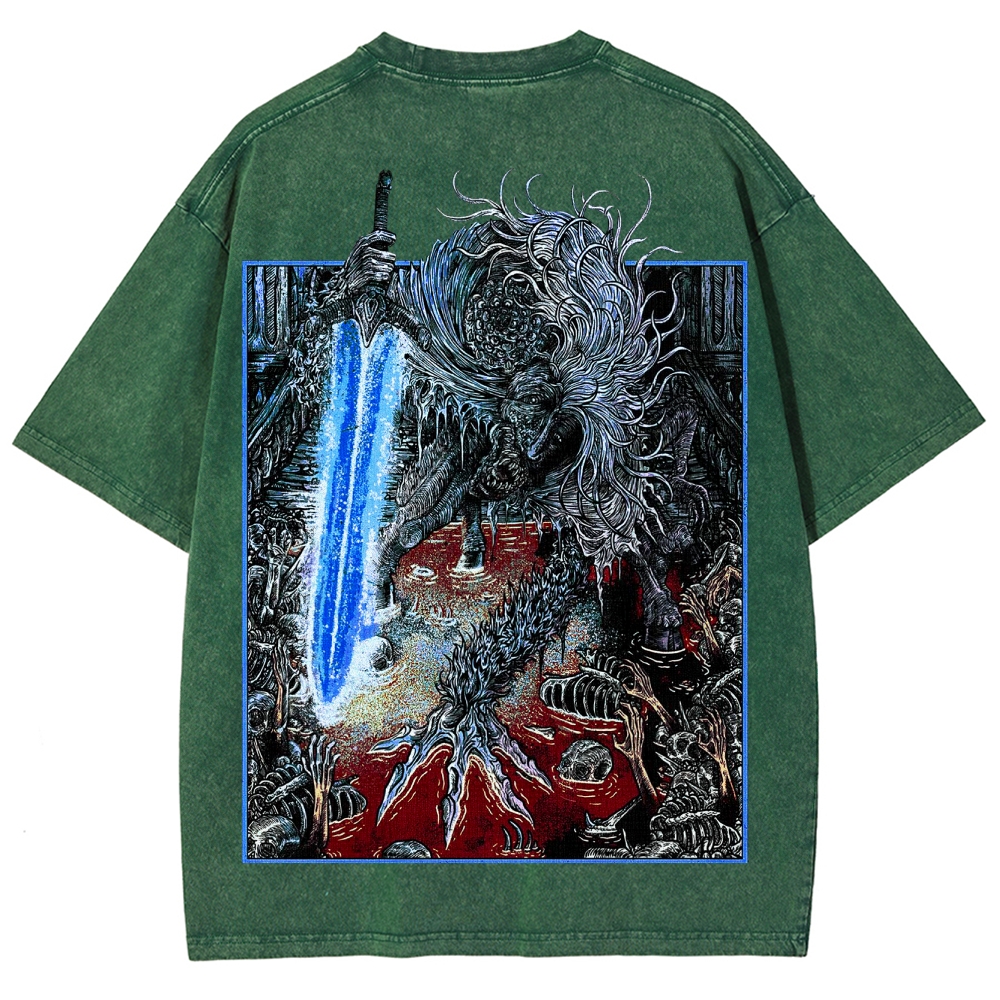 Blood borne Unisex Fit Washed T-Shirt 2505003190