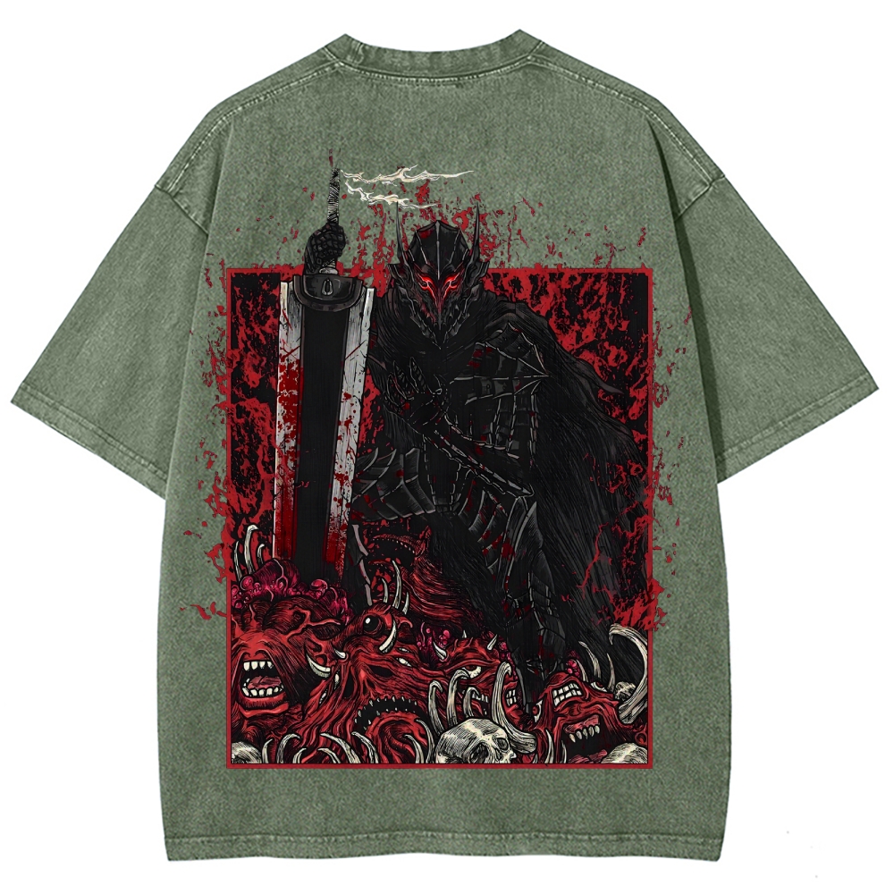 Blood borne Unisex Fit Washed T-Shirt 2505003196