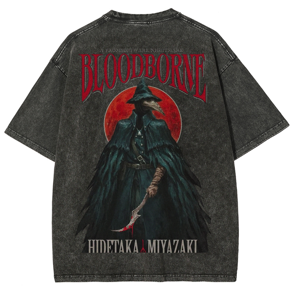Blood borne Unisex Fit Washed T-Shirt 2505003198