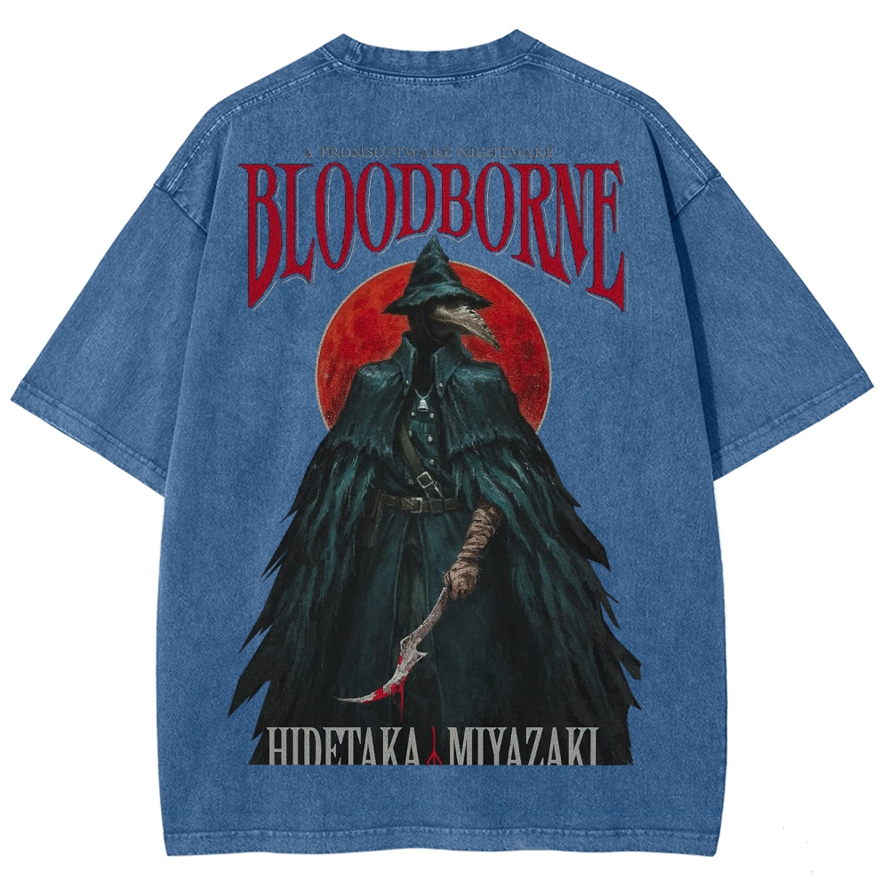 Blood borne Unisex Fit Washed T-Shirt 2505003198