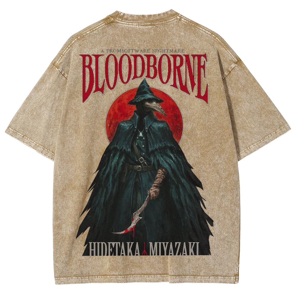 Blood borne Unisex Fit Washed T-Shirt 2505003198