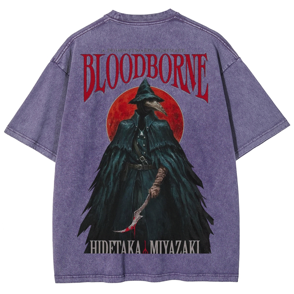 Blood borne Unisex Fit Washed T-Shirt 2505003198