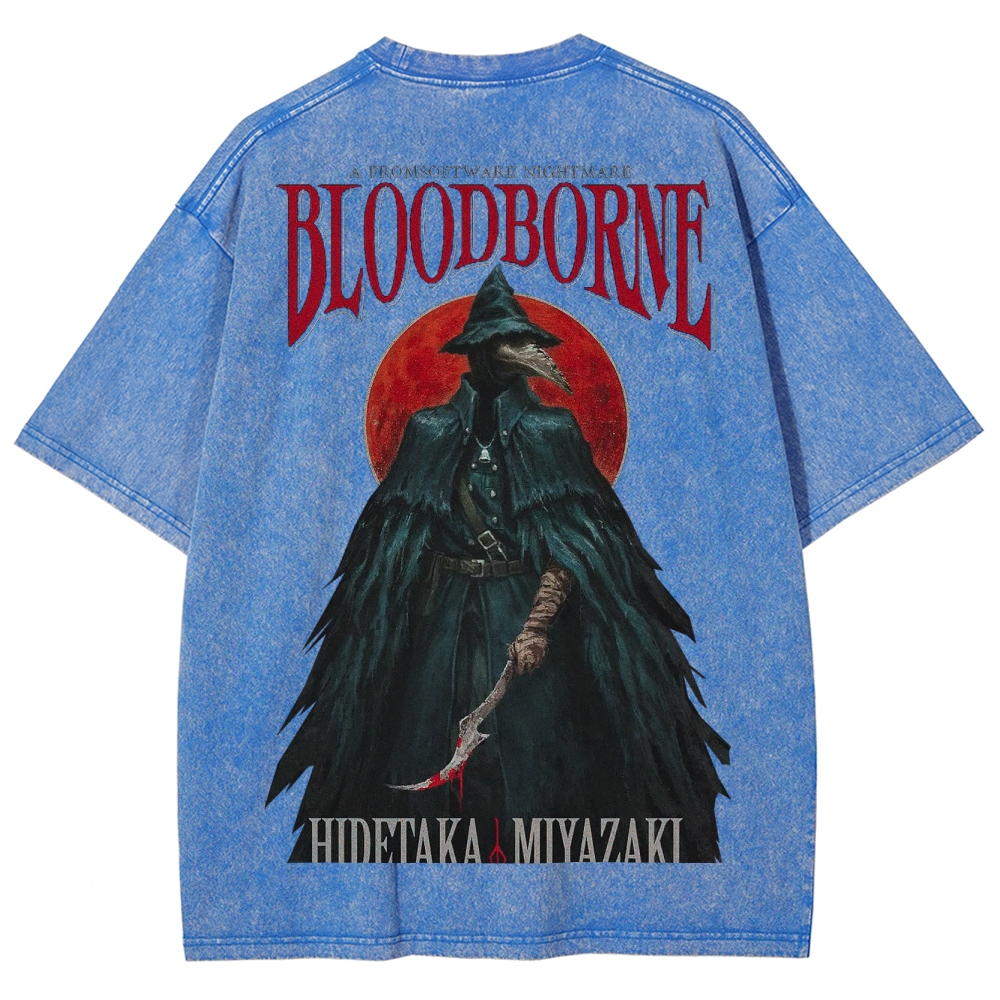 Blood borne Unisex Fit Washed T-Shirt 2505003198