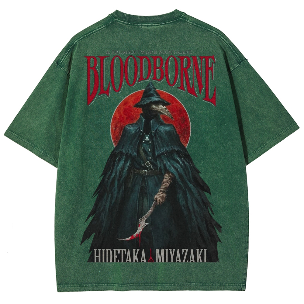 Blood borne Unisex Fit Washed T-Shirt 2505003198