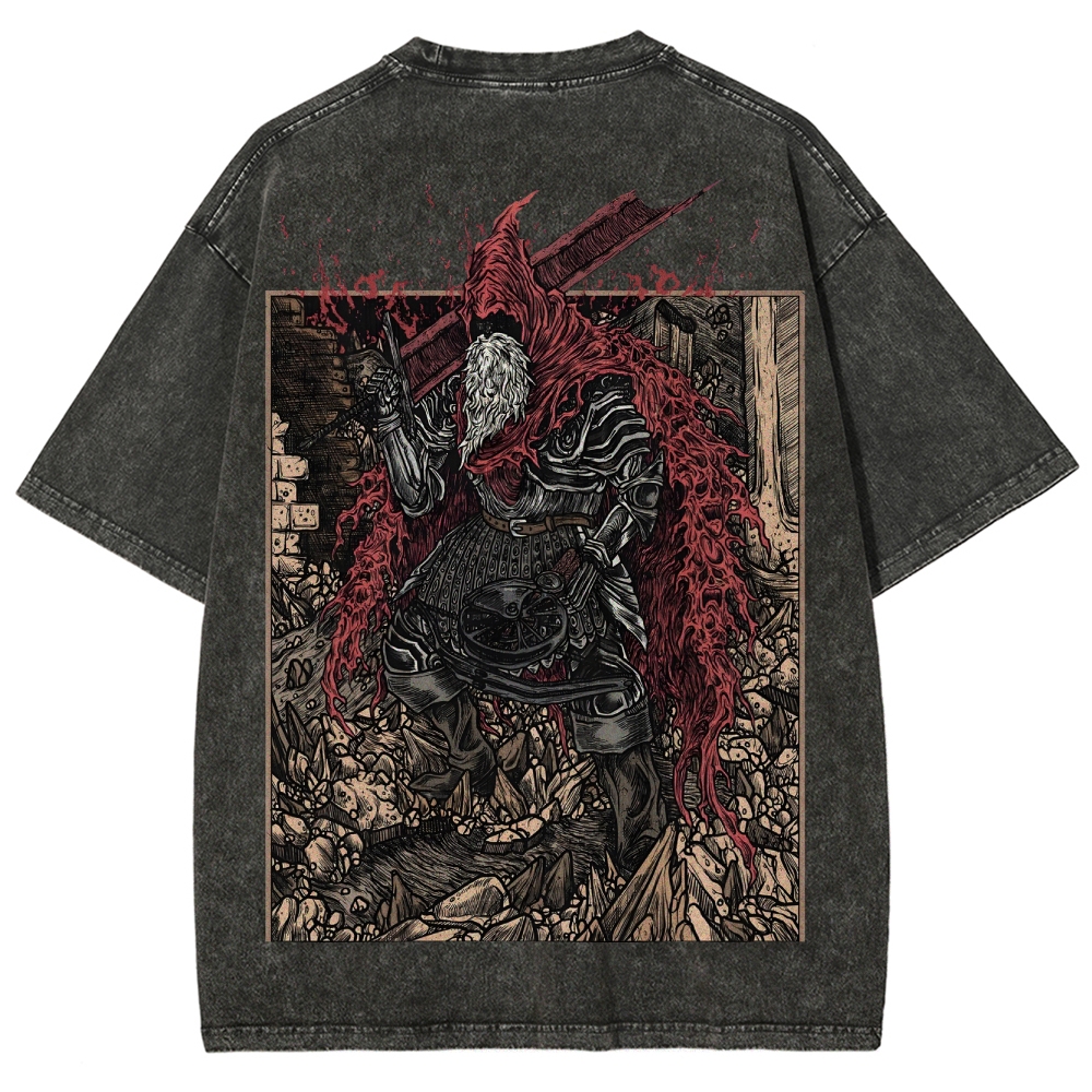 DARK SOULS Unisex Fit Washed T-Shirt 2505003210