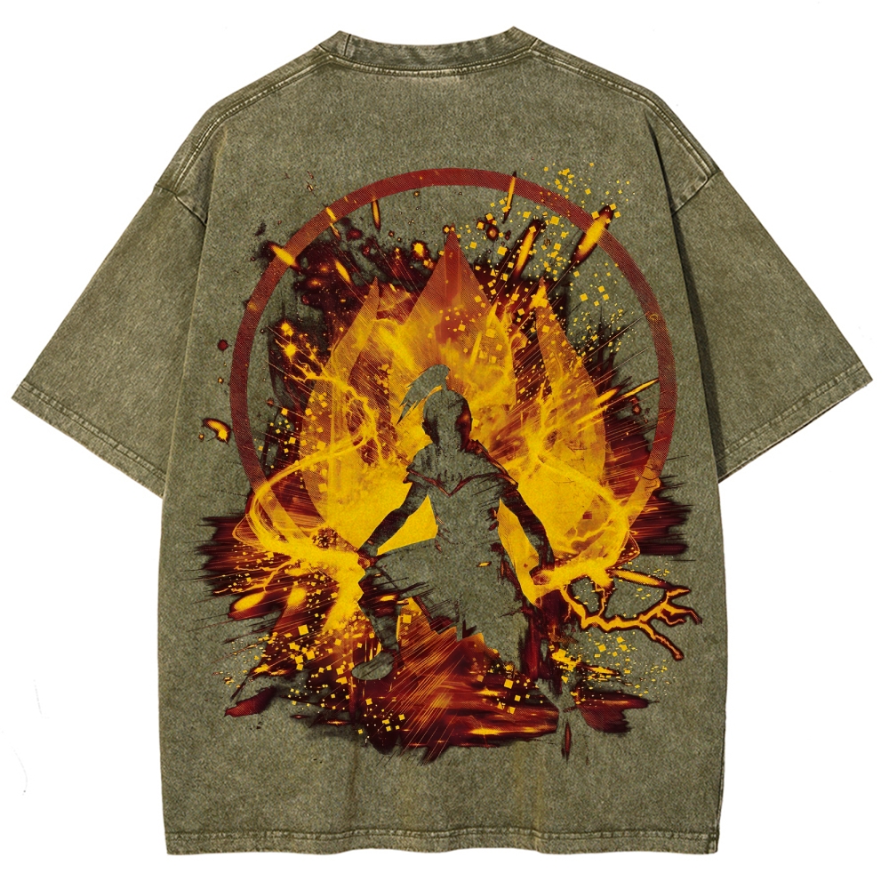 Avatar: The Last Airbender Unisex Fit Washed T-Shirt 2505008386