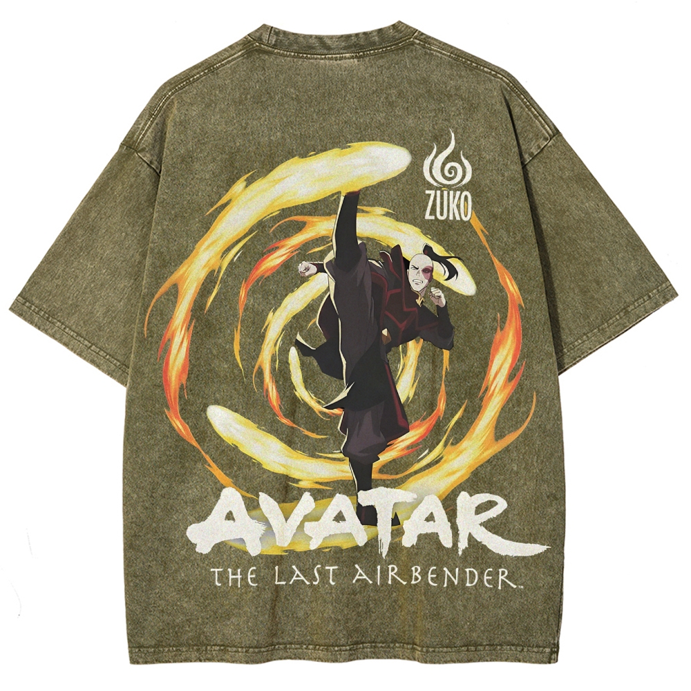 Avatar: The Last Airbender Unisex Fit Washed T-Shirt 2505008391