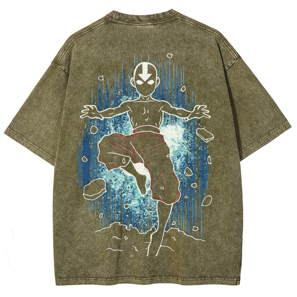 Avatar: The Last Airbender Unisex Fit Washed T-Shirt 2505008395