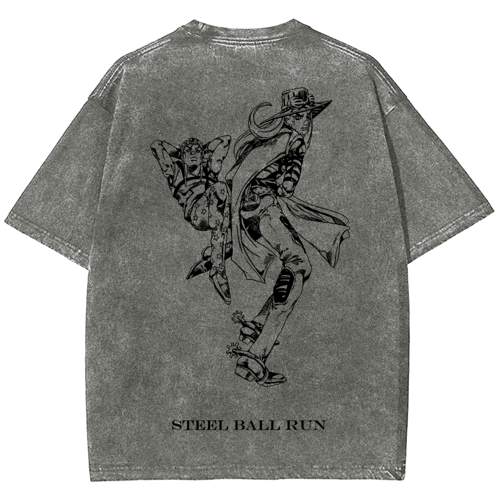 Jojo's Bizarre Adventure Unisex Fit Washed T-Shirt 2505008402