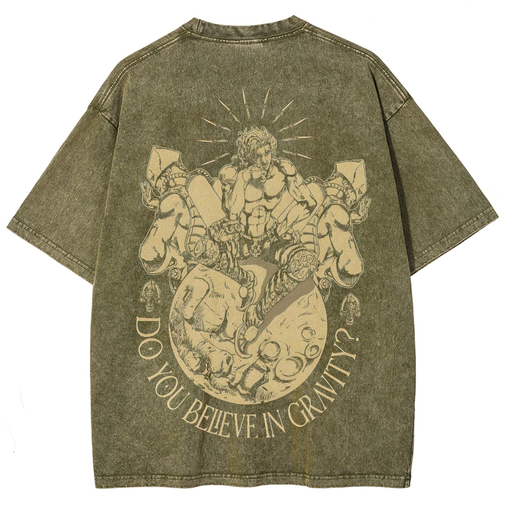 Jojo's Bizarre Adventure Unisex Fit Washed T-Shirt 2505008429