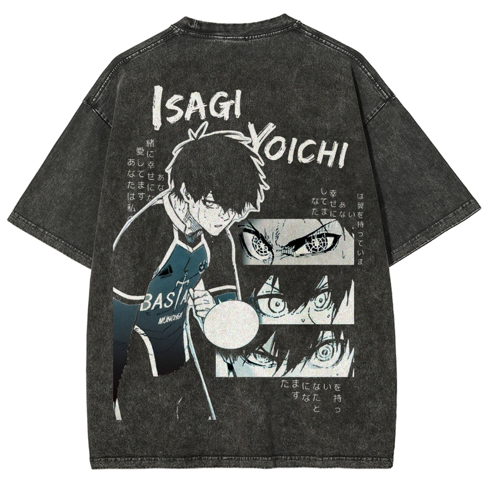 Blue Lock Isagi Yoichi Japanese Streetwear Graphic T-shirt