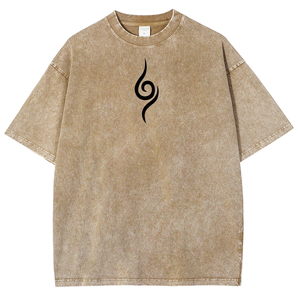 Naturo 𝑲𝒂𝒌𝒂𝒔𝒉𝒊 𝑯𝒂𝒕𝒂𝒌𝒆 Unisex Fit Washed T-Shirt 2505011258