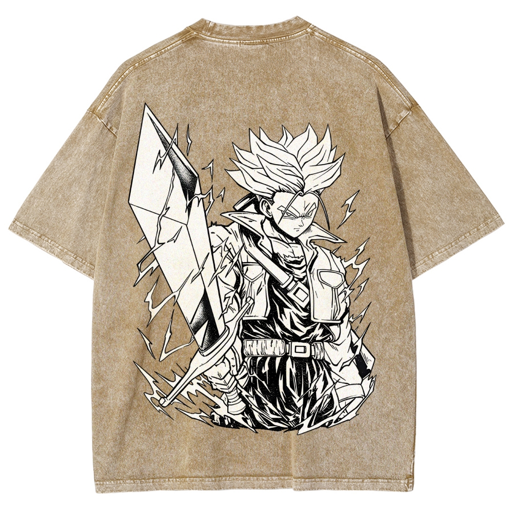 Dragon Ball Vintage Unisex Fit Washed T-Shirt 2505013715
