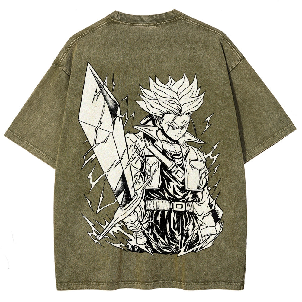 Dragon Ball Vintage Unisex Fit Washed T-Shirt 2505013715