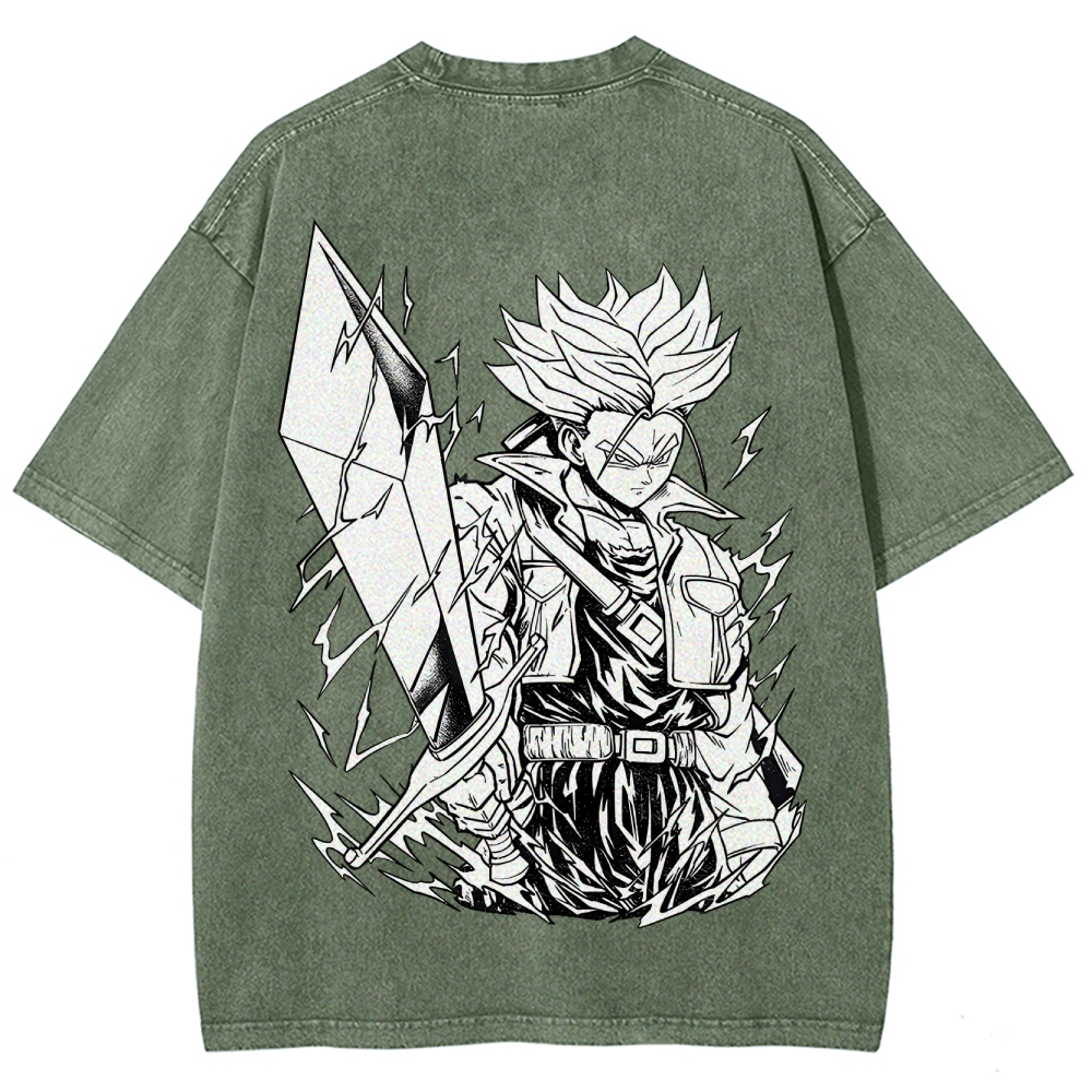 Dragon Ball Vintage Unisex Fit Washed T-Shirt 2505013715