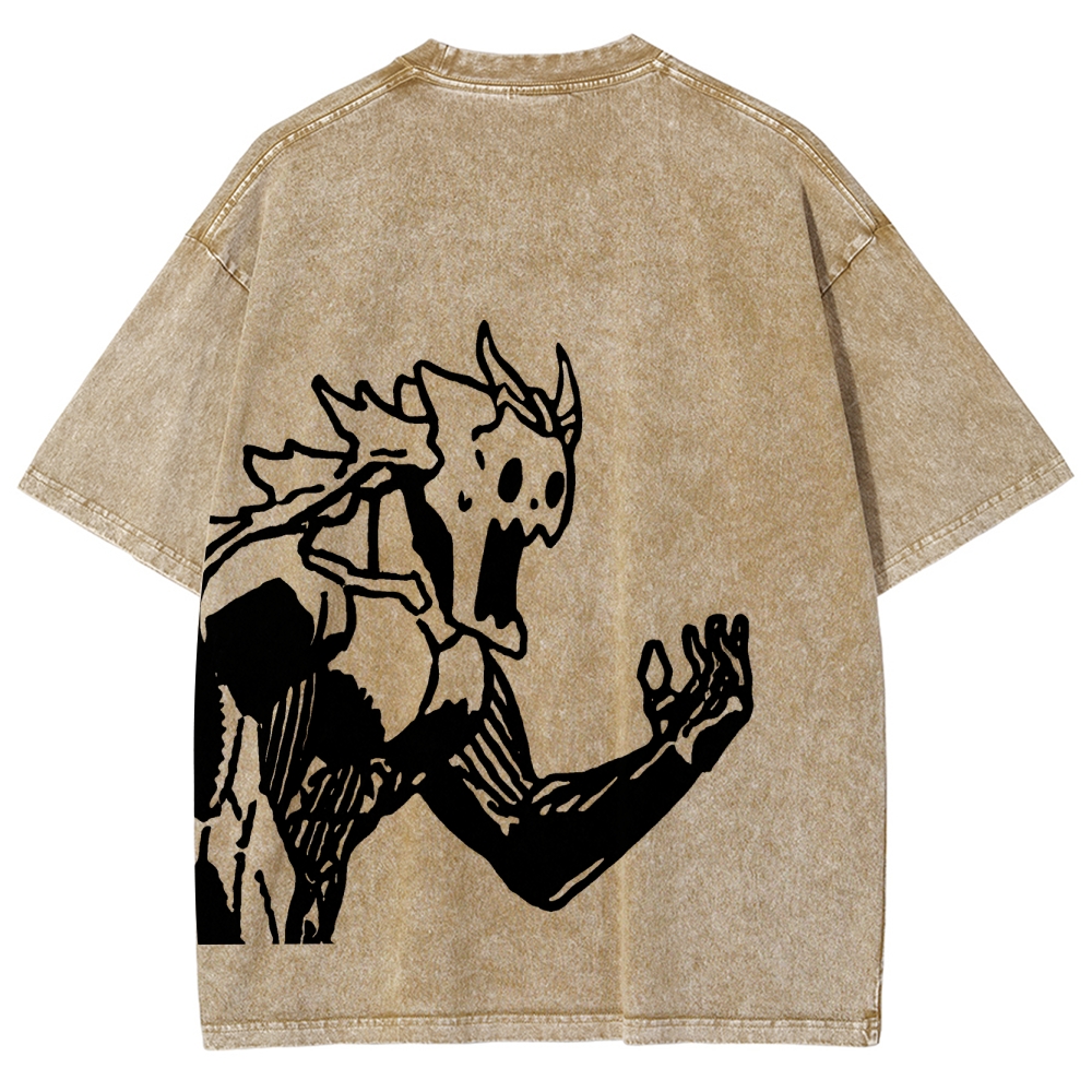 Kaiju No.8 Vintage Unisex Fit Washed T-Shirt 2505016571