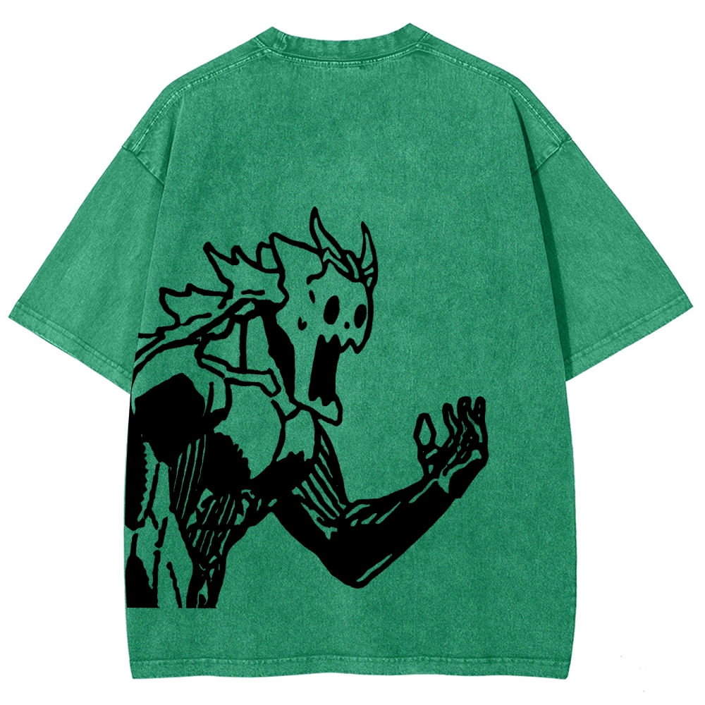 Kaiju No.8 Vintage Unisex Fit Washed T-Shirt 2505016571