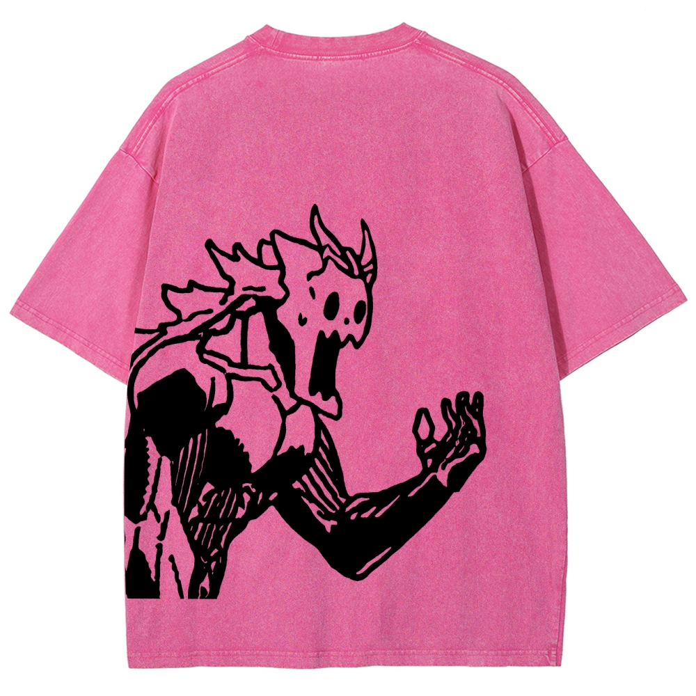 Kaiju No.8 Vintage Unisex Fit Washed T-Shirt 2505016571