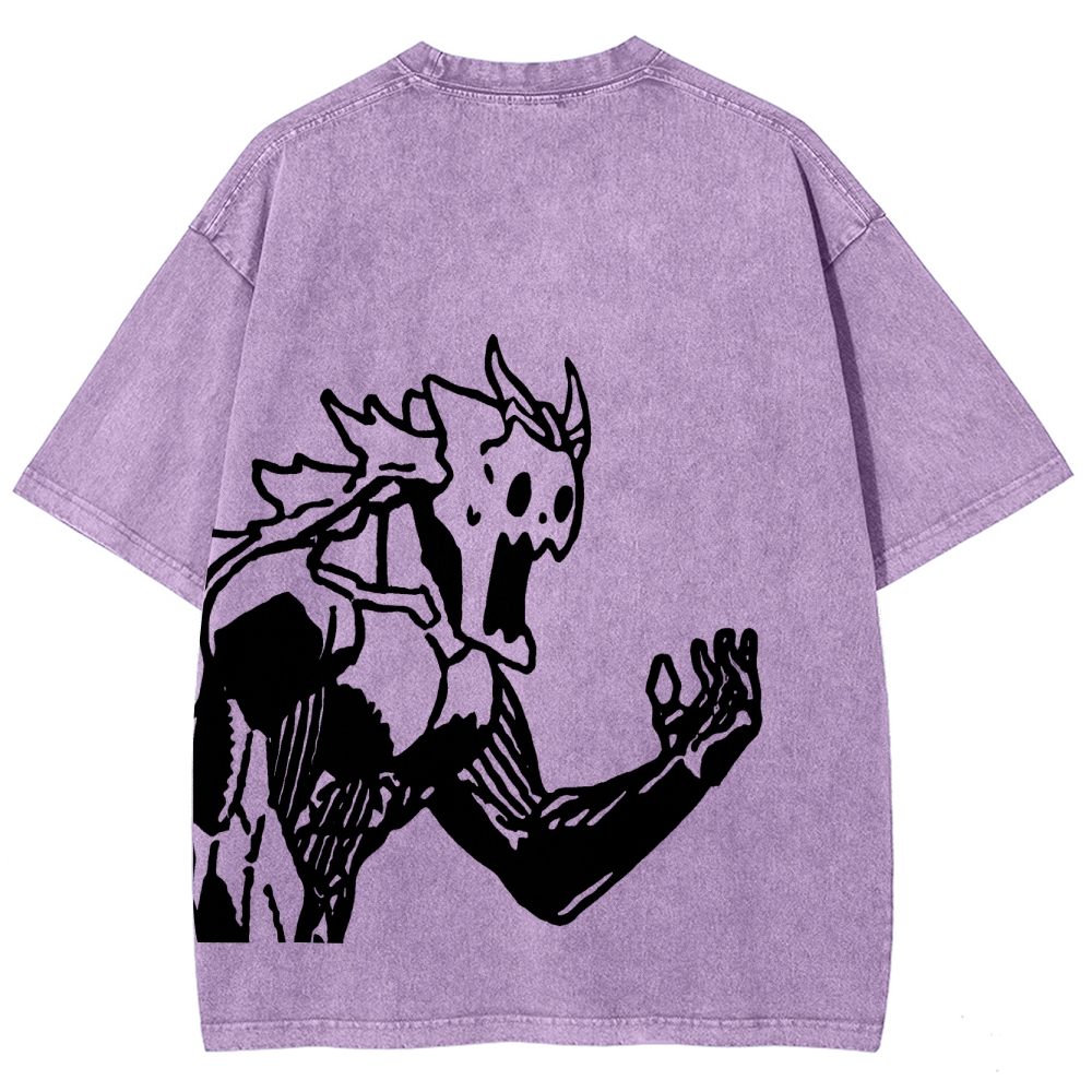 Kaiju No.8 Vintage Unisex Fit Washed T-Shirt 2505016571