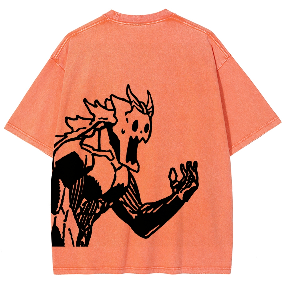 Kaiju No.8 Vintage Unisex Fit Washed T-Shirt 2505016571