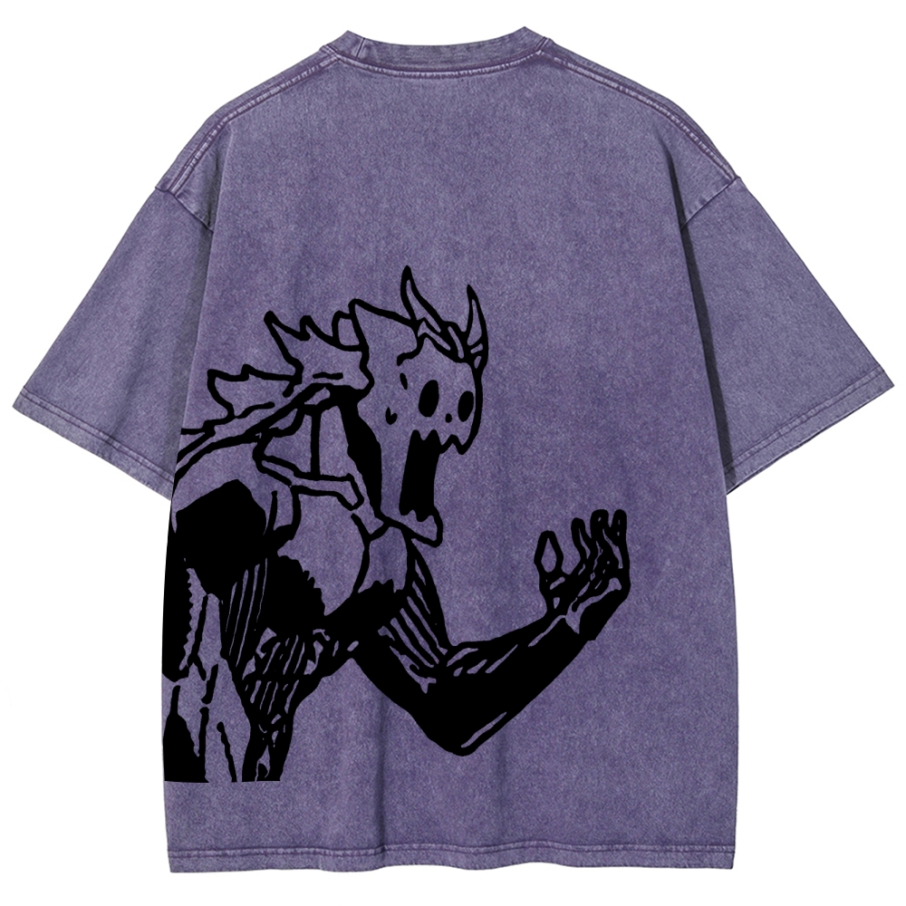 Kaiju No.8 Vintage Unisex Fit Washed T-Shirt 2505016571