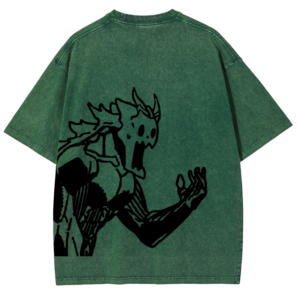 Kaiju No.8 Vintage Unisex Fit Washed T-Shirt 2505016571