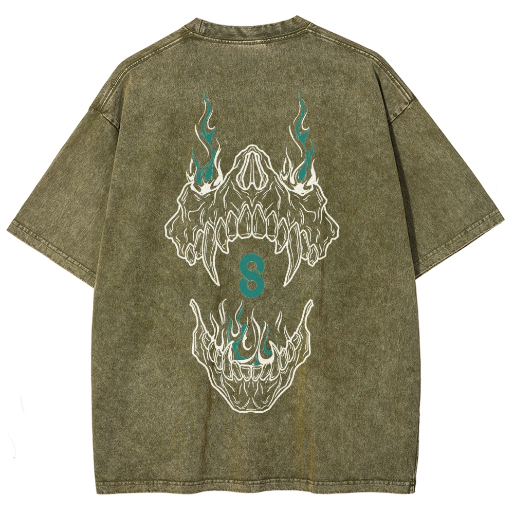 Kaiju No.8 Vintage Unisex Fit Washed T-Shirt 2505016595