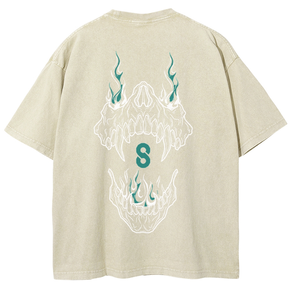 Kaiju No.8 Vintage Unisex Fit Washed T-Shirt 2505016595