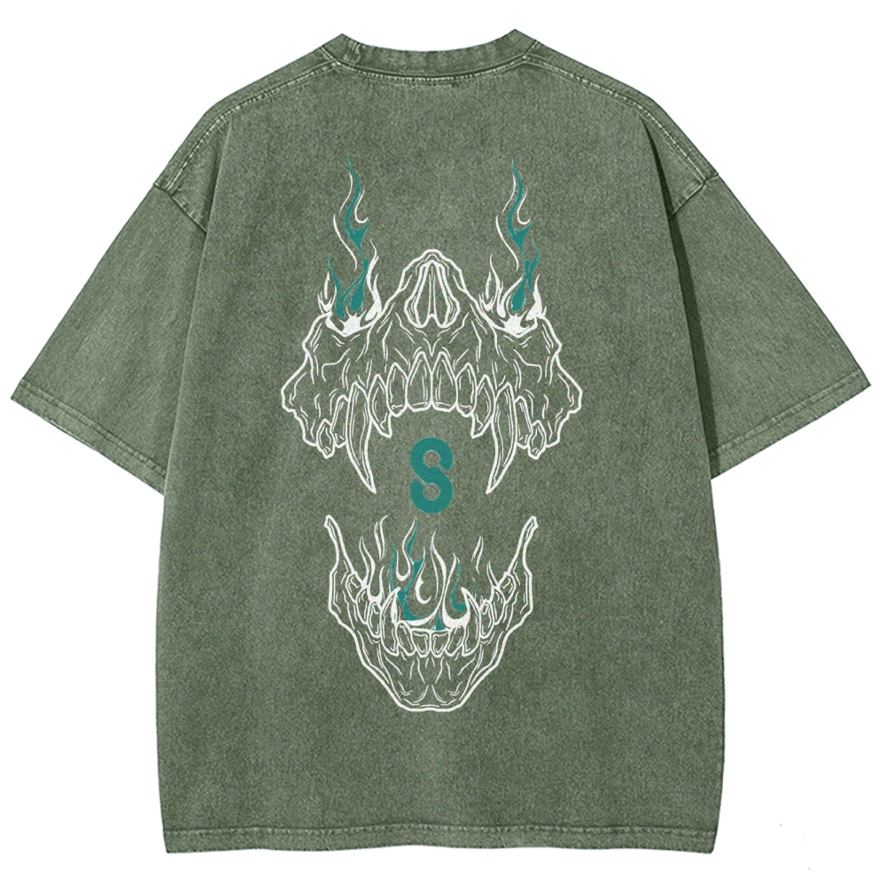 Kaiju No.8 Vintage Unisex Fit Washed T-Shirt 2505016595